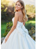 Beaded Sweetheart Neck Strapless Silky Shantung Wedding Dress